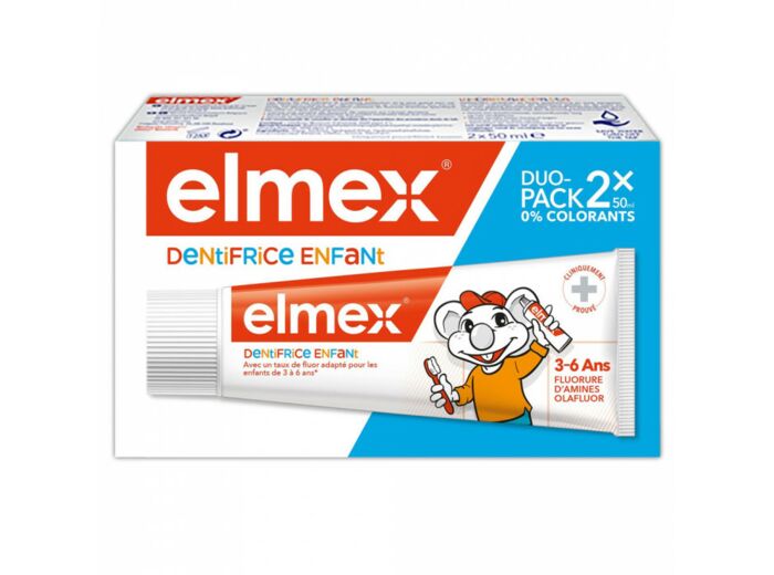 ELMEX DENT ENFANT 3-6ANS 50MLX2