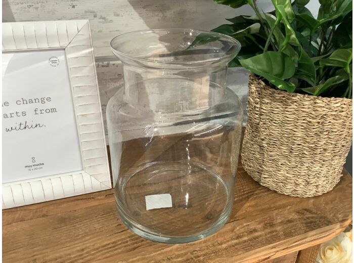 Vase bouteille verre