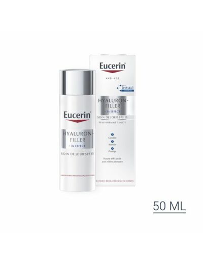 Soin de Jour Peau normale à mixte SPF15 50ml Hyaluron-Filler + 3x Effect +3x Effect Eucerin