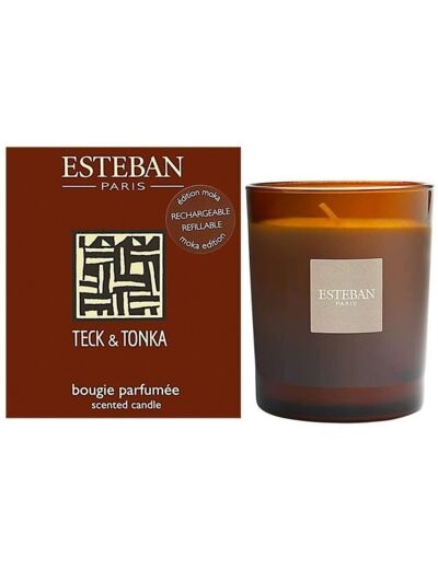 ESTEBAN Bougie parfumée Teck & Tonka