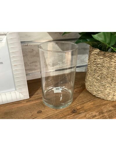 Vase verre cylindrique